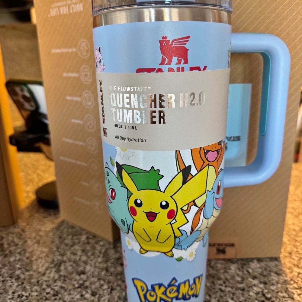Stanley Light Blue Pokémon Quencher H2.0 Tumbler